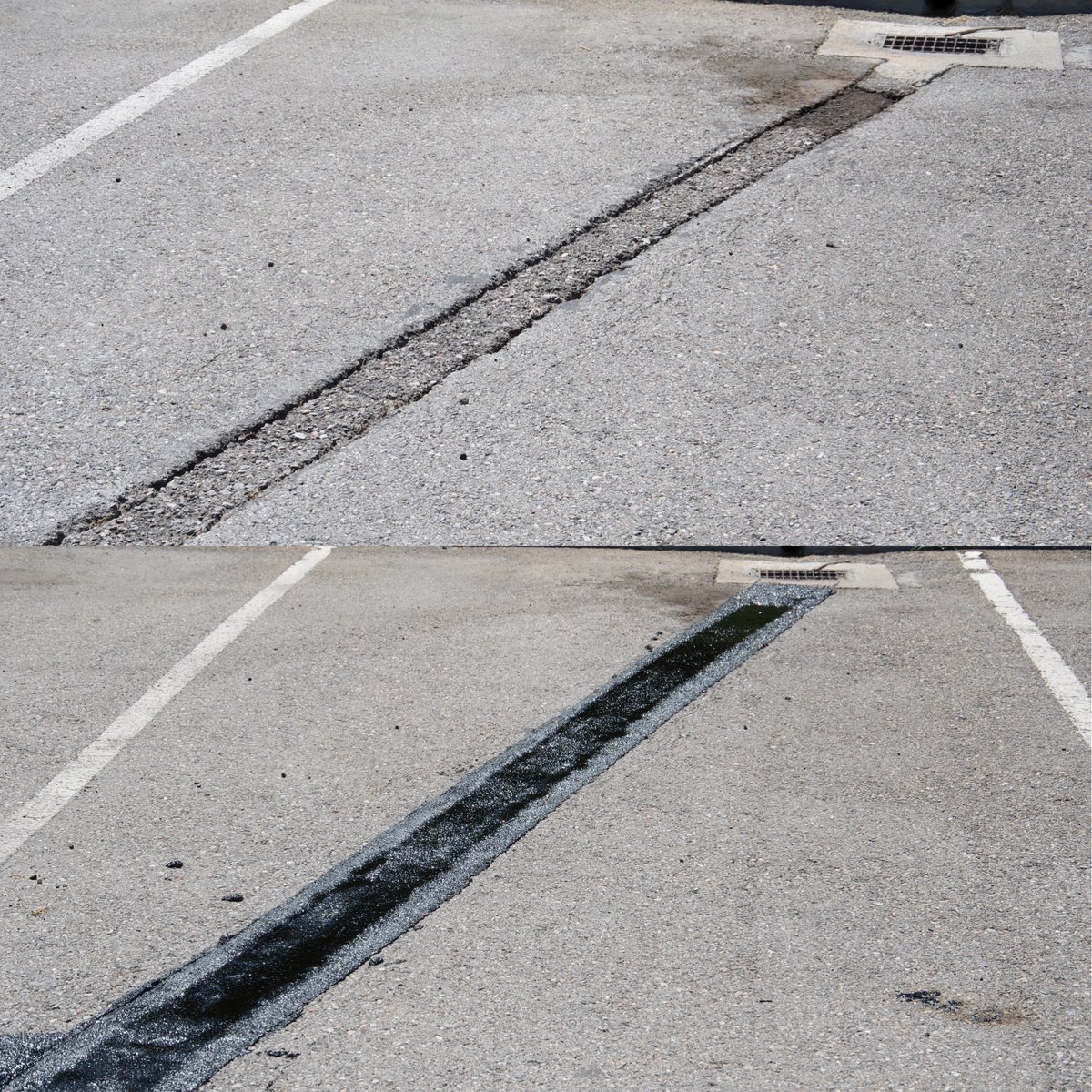 maxprodinc's tweet photo. #TBT to a utility trench repaired with #gapmastic. GAP Mastic solves a wide array of pavement maintenance problems quickly &amp; permanently. #ThrowbackThursday #throwbackthursday @pavementmaintenance #pavementrepair #pavement #pavementpreservationproducts #pavementpreservation https://t.co/Yld6U1AmeY