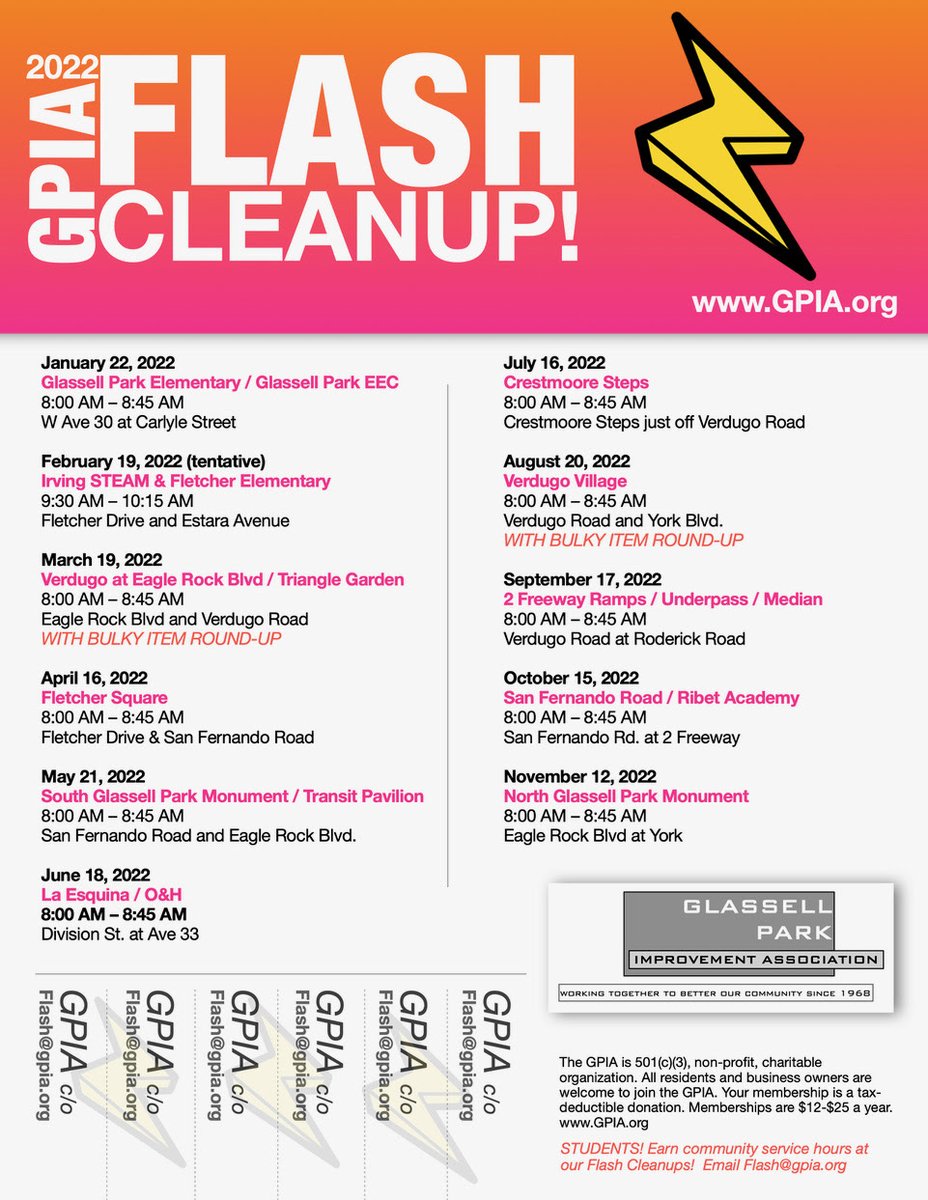 GPIA90065's tweet photo. Join the GPIA’s Flash Clean-up team!

SATURDAY, JUNE 18, 2022
8:00 AM - 8:45 AM
Division Street at Ave. 33

Wear your (dust) masks, bring gloves, water, and sun protection. We will provide the tools and trash bags.

Students, do you need public service hours? Join us! https://t.co/oPAXo8wnHm