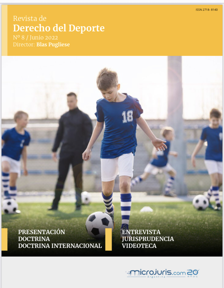puglieseb's tweet photo. Salió una nueva edición de la Revista de Derecho del Deporte en @microjurisar con el aporte de @NathalieCorvera @WinterDavid2020 @edubarraza77 @nicociafa82 y @CrisGuccione a quienes agradezco. Además variada jurisprudencia y videoteca sugerida.  

#revistaderechodeportivo https://t.co/mYSfiCrvZE
