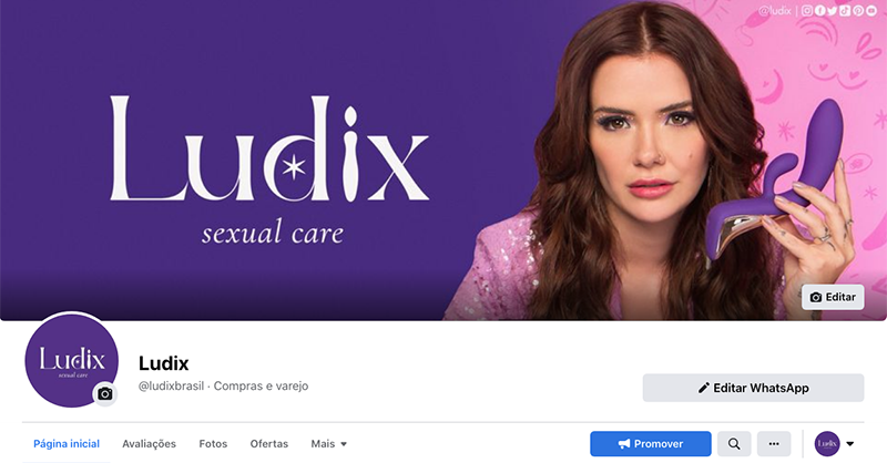 QGdaMarcela's tweet photo. A Ludix também está lá pelo Facebook! Vamos todes deixar a nossa curtida para que mais pessoas conheçam a maior e melhor marca de s3xu@l care da atualidade? 💜🔮