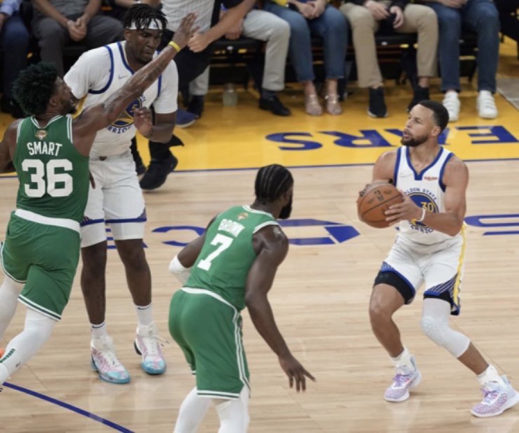 Steph Curry is currently averaging 32 ppg against the same defense that gave KD nightmares…