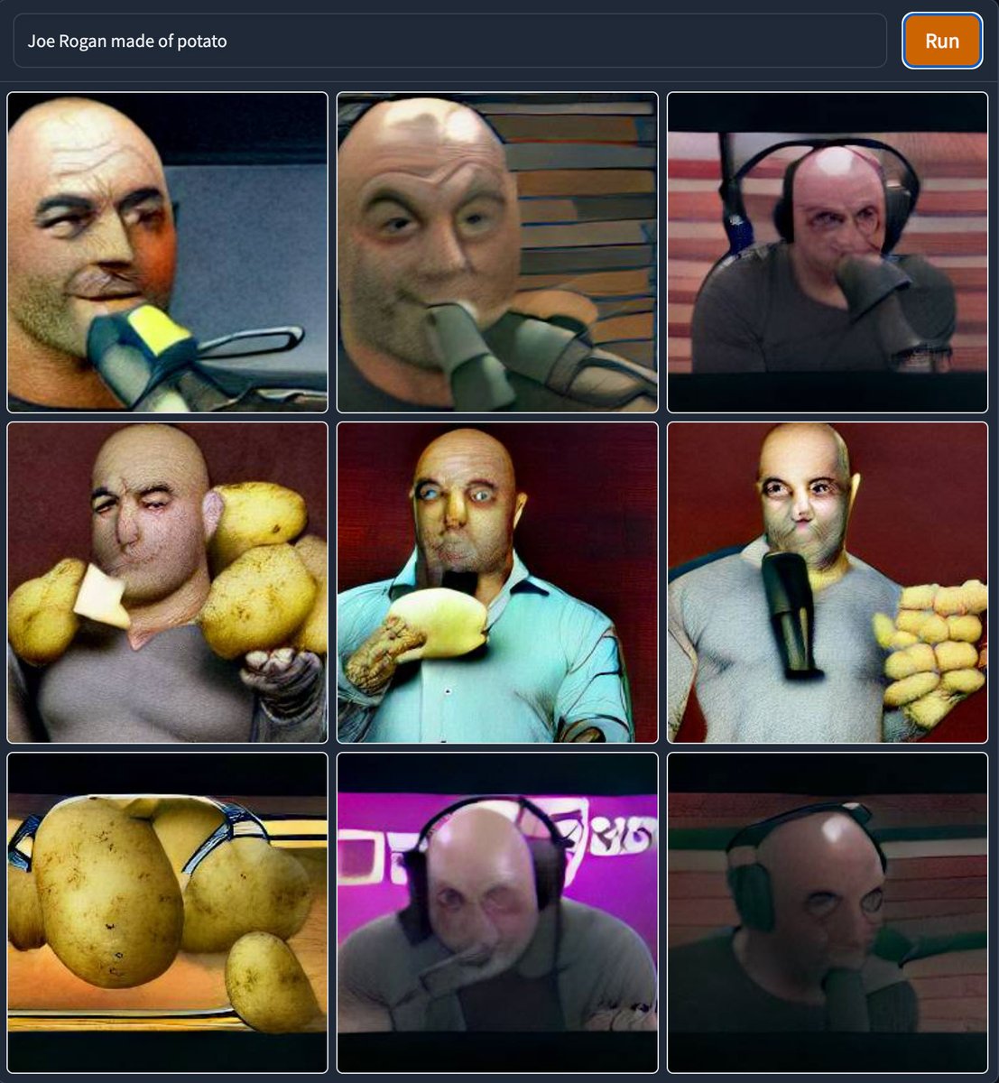 as_a_potato's tweet photo. @joerogan as a potato #dalle #dallemini https://t.co/WqDK5SlhQC
