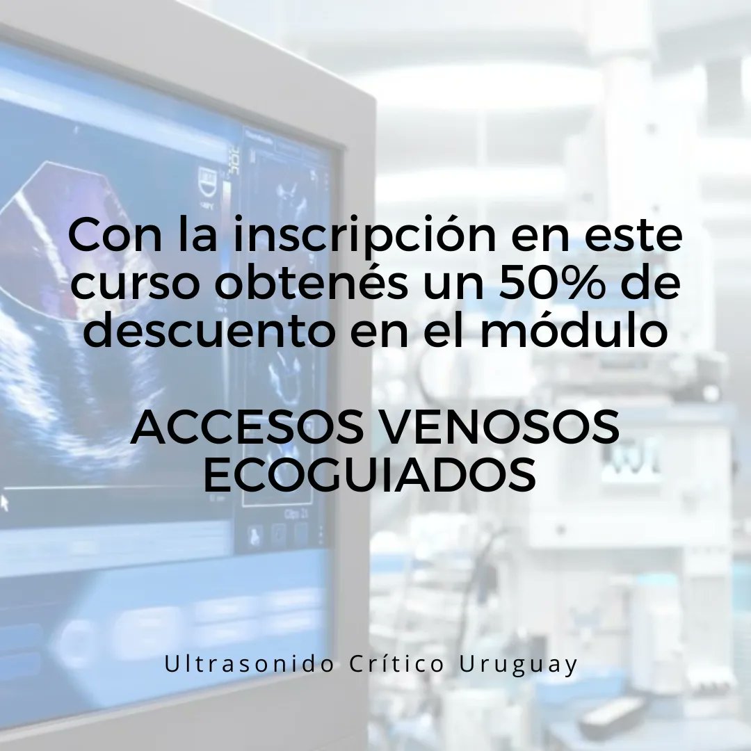 🔴ECOGRAFÍA EN ÁREAS CRÍTICAS | 
🫁MÓDULO PULMÓN
Próximo Viernes 17/6 en Montevideo 

🧑🏼‍⚕️Dictado por el Dr Gonzalo Lacuesta  Médico Intensivista

📝+ Info📱+598 99 028 690
👉🏻 Son cupos limitados 
🖥️ Te esperamos!
#ultrasonido #Pulmonology #cursos #imagenologia #medicalcare