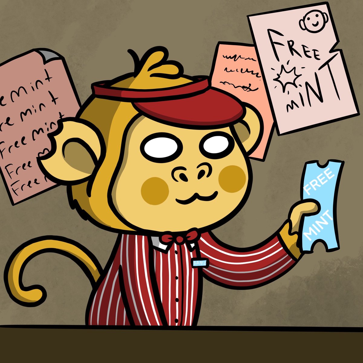 Oook ook! Eeeak eeek! Aaak eek 🐵

🆓 LAST CALL TO MINT FOR FREE 🆓

The first 100 to reply wallet adres , LIKE ,RETWEET and follow  
<a href="/BAPEZNFT/">Bapez Jungle</a>
  will be whitelisted to mint for free 🚨

All whitelisted mints will be completely FREE 🆓

#NFTGiveaway  #NFT #Community