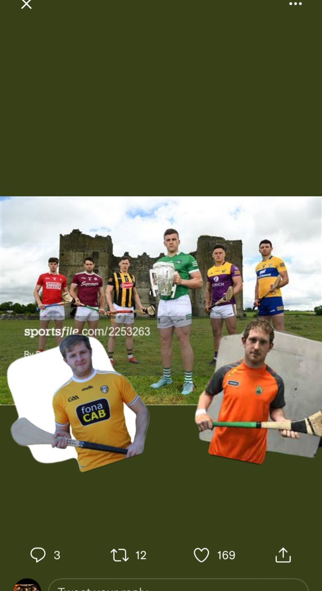 Hi <a href="/officialgaa/">The GAA</a> I fixed your launch of the remainder of the teams left in the Liam McCarthy. #UpTheSaffs