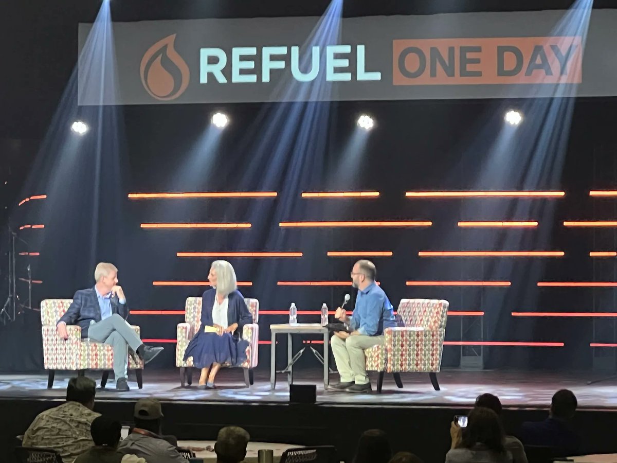 LibertyCNetwork's tweet image. #tbt to 2 weeks ago at #RefuelOneDay w #LCNRaleighNC. What an amazing panel with @AGLotz &amp;amp; @jonathanfalwell! 

So thankful for @dwLPC &amp;amp; his team! 

@refuelorg #Refuel2022 #MakeDisciplesWhoMakeDisciples