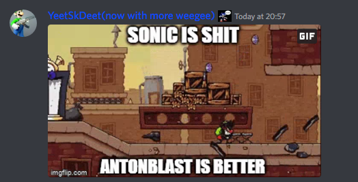 NoContextFNF's tweet photo. A message from our friends @YeetSkDeet and @2ManySlimm 
(and from me @AmberLuneHenry)
PLAY IT RIGHT FUCKING NOW
PLAY THE GAME
FUND THE KICKSTARTER
#antonblast #ANTONSWEEP https://t.co/y1DEdpBDXK