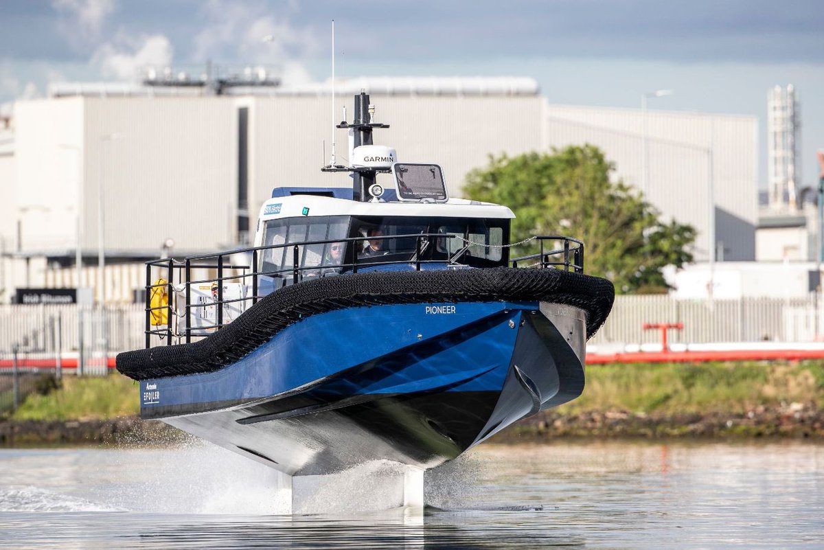 Flying into the future
 
A zero-emission, foiling boat perfectly suited for operations in a range of sectors including the workboat, crew transfer, aquaculture and offshore engineering industries to name a few.
 
#maritime #workboats #greentechnology #greenenergy #decarbonisation