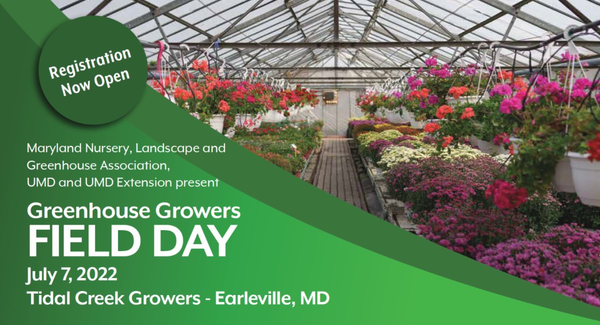 mnlga_'s tweet photo. Registration is now OPEN for the MNLGA and UMD co-hosted Greenhouse Growers Field Day at Tidal Creek Growers (Earleville) on July 7th! Check out the link below for the awesome line-up of speakers and sessions! https://t.co/R3ZoJWsJXr https://t.co/QjRl54weRD