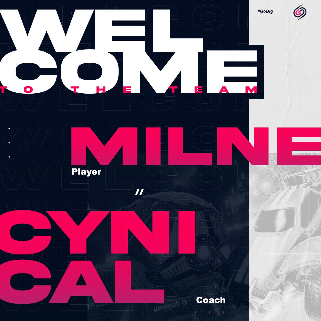 TeamBigGEsports's tweet photo. Team Announcement!

It’s our pleasure to announce @Milne__ as our first player and team captain and @NowCynical as our coach!

Both are extremely good at what they do and we’re excited to have them on the team.

We're still LF2 so please contact ourselves or @Milne__ !

#GoBig https://t.co/tC3n5ZH6Nr