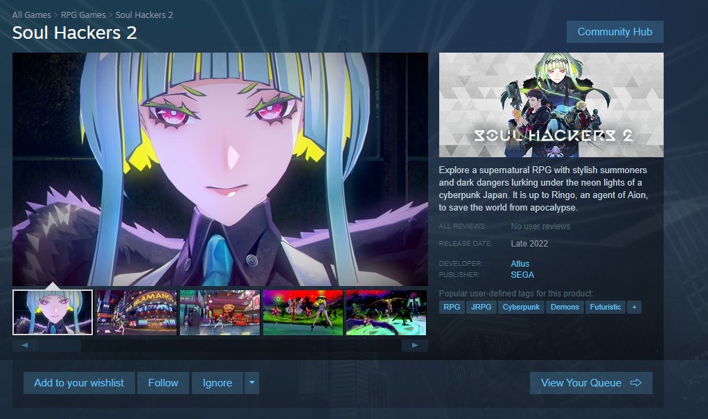 Soul Hackers 2 on Steam