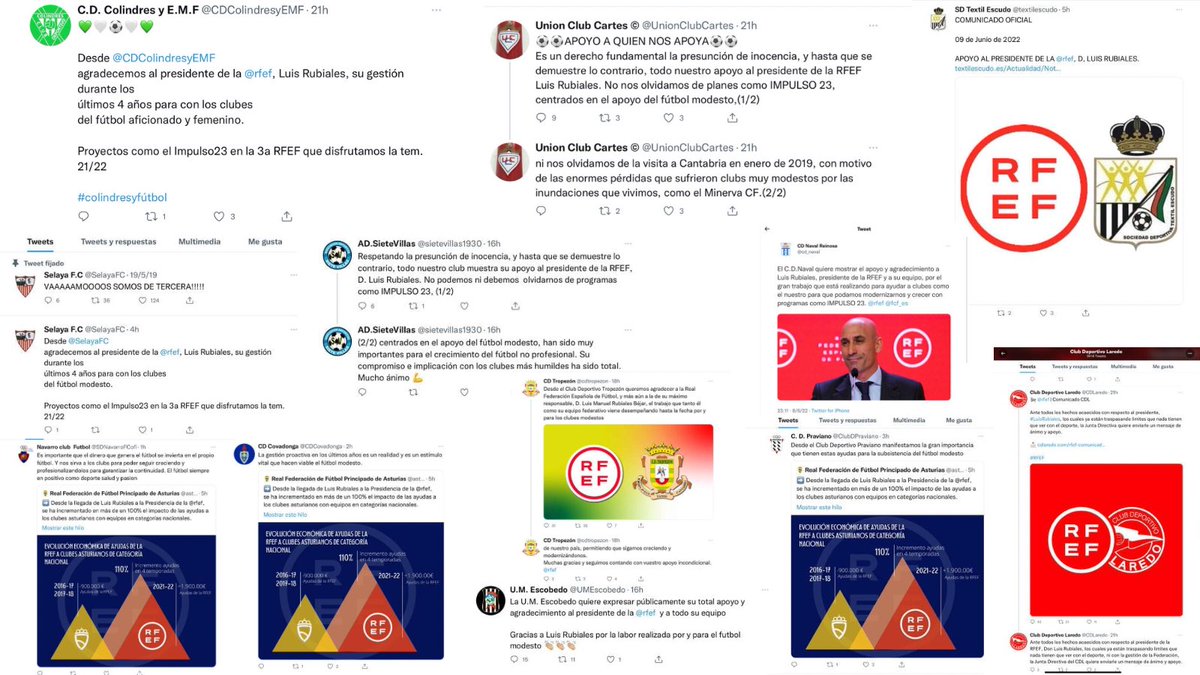 🗣🗯 ¿EN SERIO? Y ¿POR QUÉ?

Las redes sociales son apasionantes y el mundo del fútbol también. 

Os dejo este precioso collage (capturas realizadas hoy, jueves 8, a las 15:30 ) .

Analizamos la situación, dentro hilo ⤵️