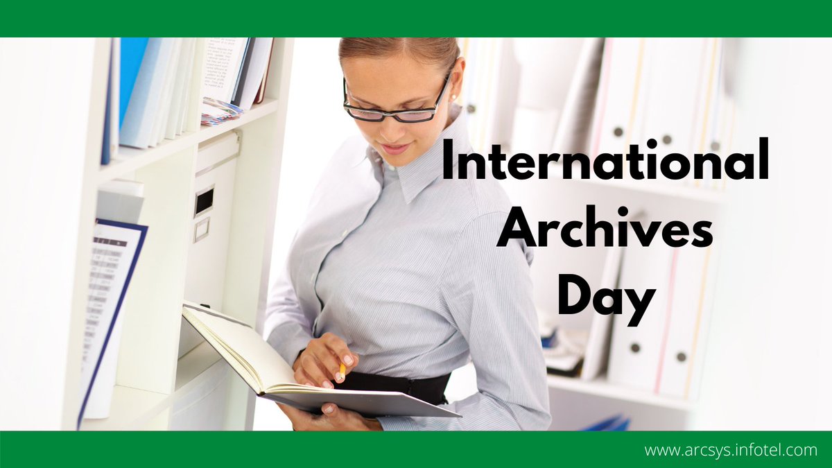 Did you know that June 9 is International Archives Day? Since the first International #Archives Day in 2009, ICA (International Council on Archives) has extended the event from a single day to an entire week.