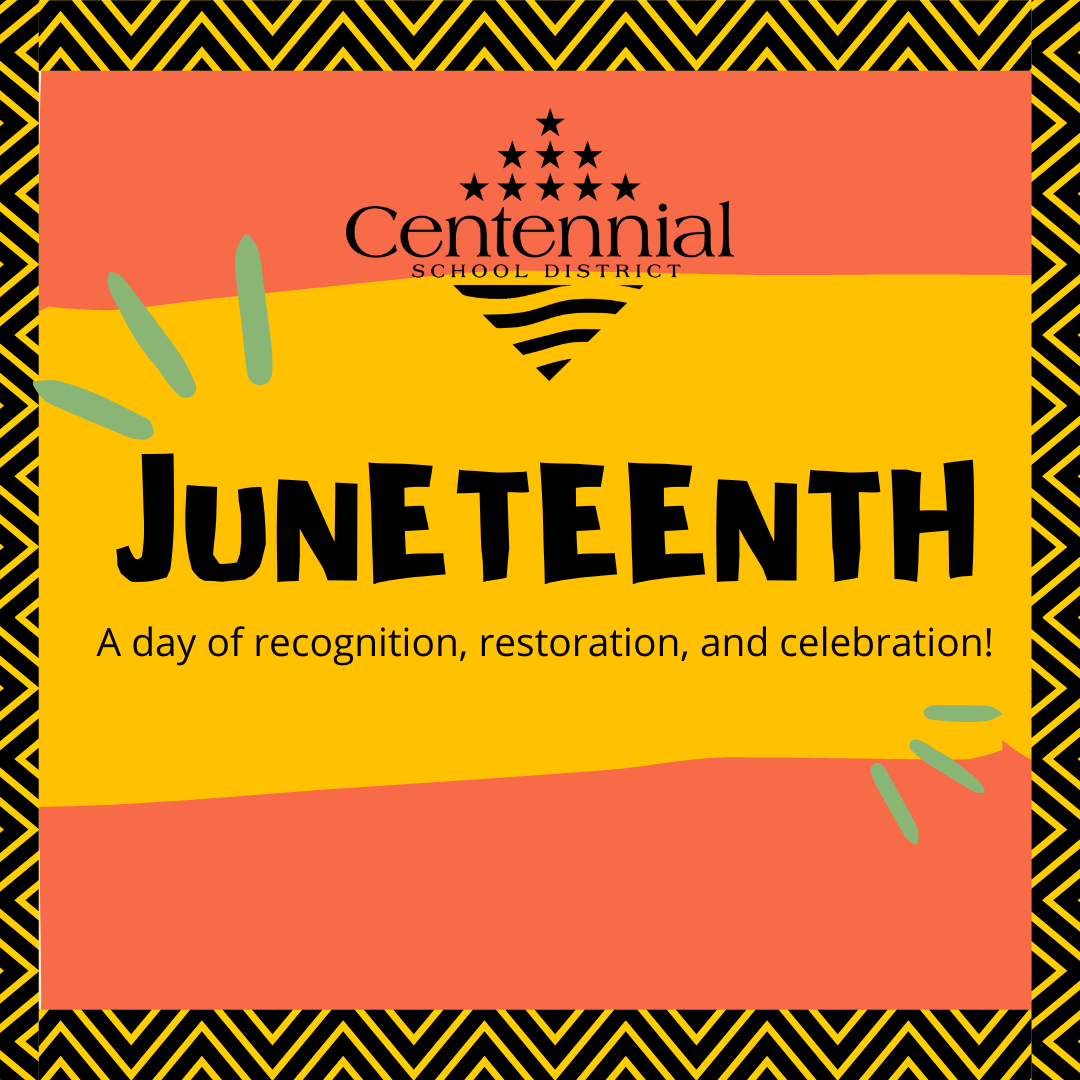 Today is Juneteenth, a day to mark the freedom of formerly enslaved people in the United States. Today is a day of recognition, restoration, and celebration. Happy Juneteenth!