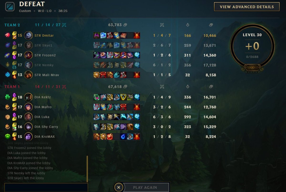 That concludes me playing for this week my player is returning from suspension next week, I'll work hard to cover some of the missing parts about our map play and get the team in the right order, but overall super happy with how we played