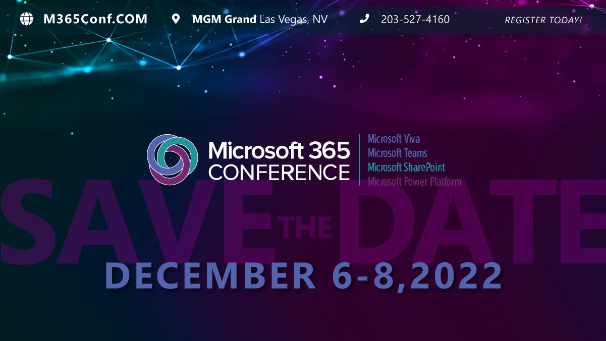 The Microsoft 365 Conference on Twitter "https//t.co/UHXnvFLOx1" / Twitter