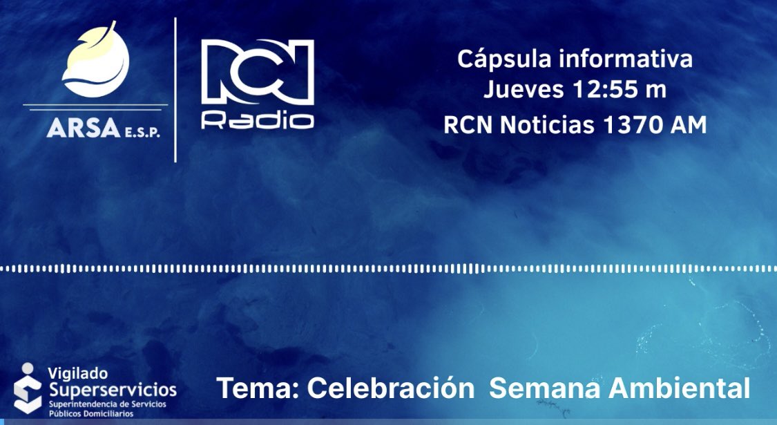 ARSAESP's tweet photo. 📌En Tiempo del agua, 💦un episodio más💯

❇️Hablamos esta vez de la Semana Ambiental 🌳que celebramos con algunas actividades.

https://t.co/EdrAMRHStr

¡Gracias a nuestros usuarios por su sintonía!👏🏻✅
.
.
.
#Servicio #Calidad #tiempodelagua https://t.co/Ln6jB0ncOf