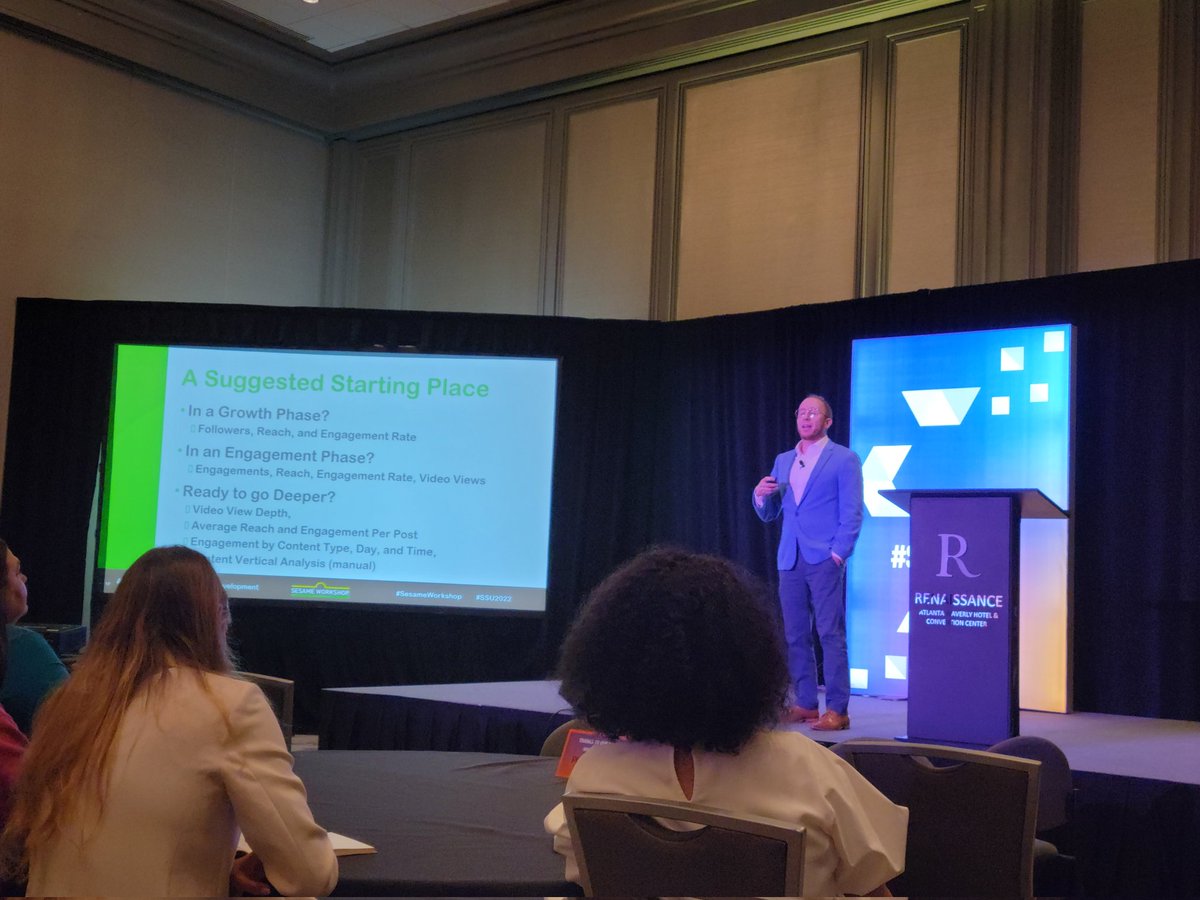 MaryRose_M's tweet photo. Lots of great conversations and sessions this morning at #SSU2022. Diving into #socialmetrics first!

#datadrivenmarketing #socialmediastrategy https://t.co/9hed7f47KY