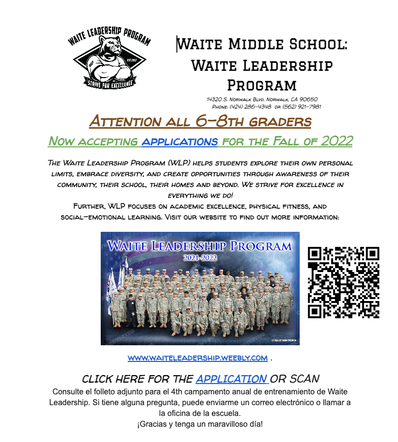 Please see the flyer below for the application for Fall of 2022. There are a very limited number of spaces available; share with family and friends.