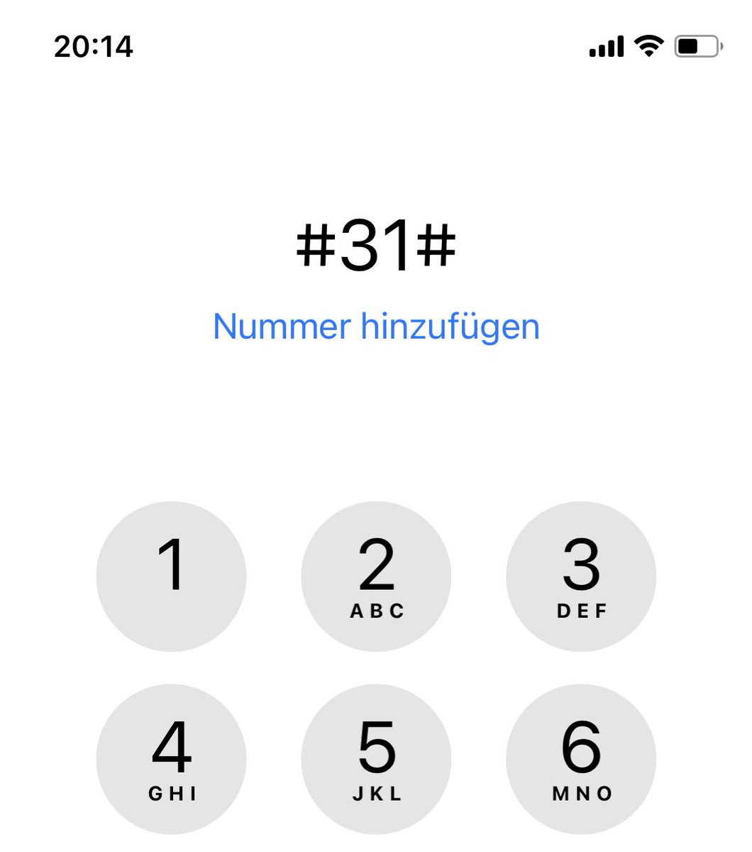 Lifehack für Lehrkräfte: Mit der Vorwahl #31# wird einmalig die eigene Nummer unterdrückt #twlz