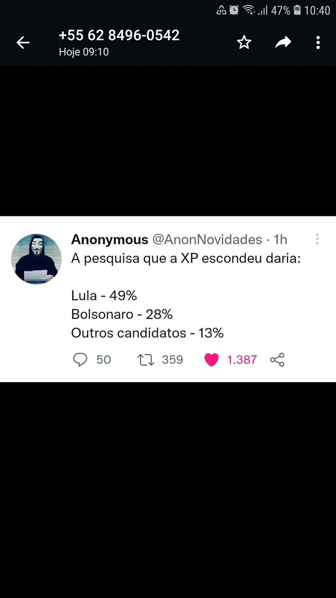 MariaLeGomes's tweet photo. @erikinhamagic @Douglas86736732 @brasil247 #LulaNoPrimeiroTurno o melhor presidente que esse país já teve! https://t.co/wgLpsU9Mgm