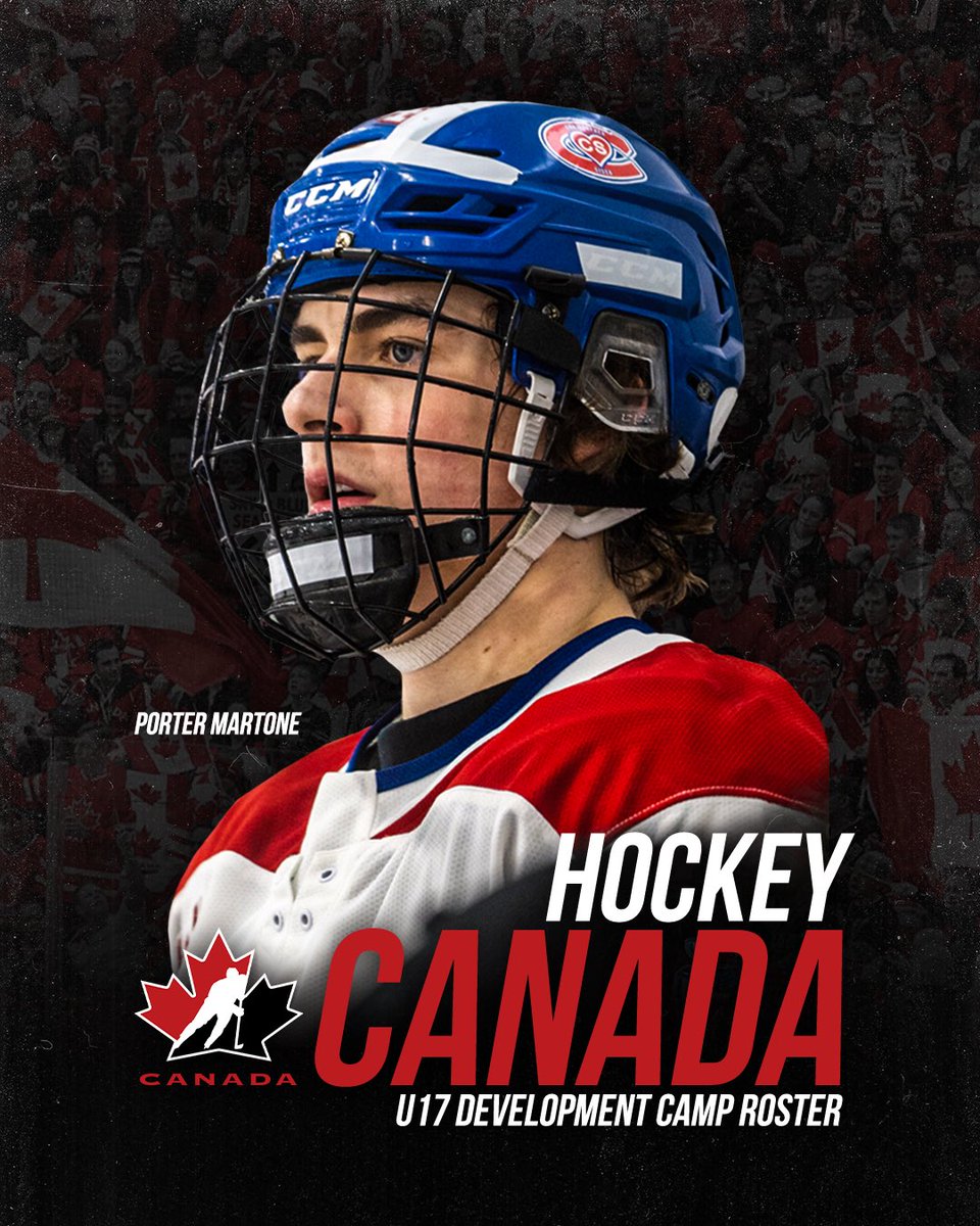 StingHockey's tweet photo. Congratulations to @MartonePorter on being invited to @HockeyCanada’s U17 Development Camp starting on July 10th!🇨🇦

Full Roster: https://t.co/1NLxZQkRo3 https://t.co/pfko8ulBeH