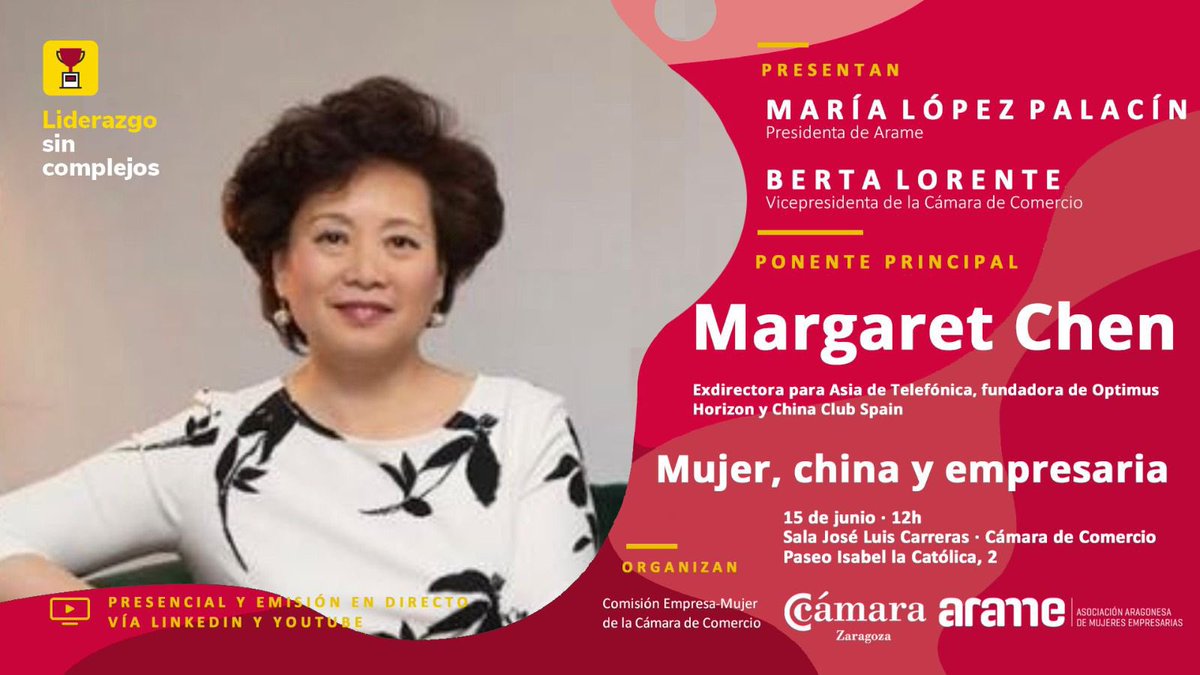 Gracias por la invitación de la #CámaradeComercio de #Zaragoza.  Nos vemos en los eventos del 15 de junio 2022.