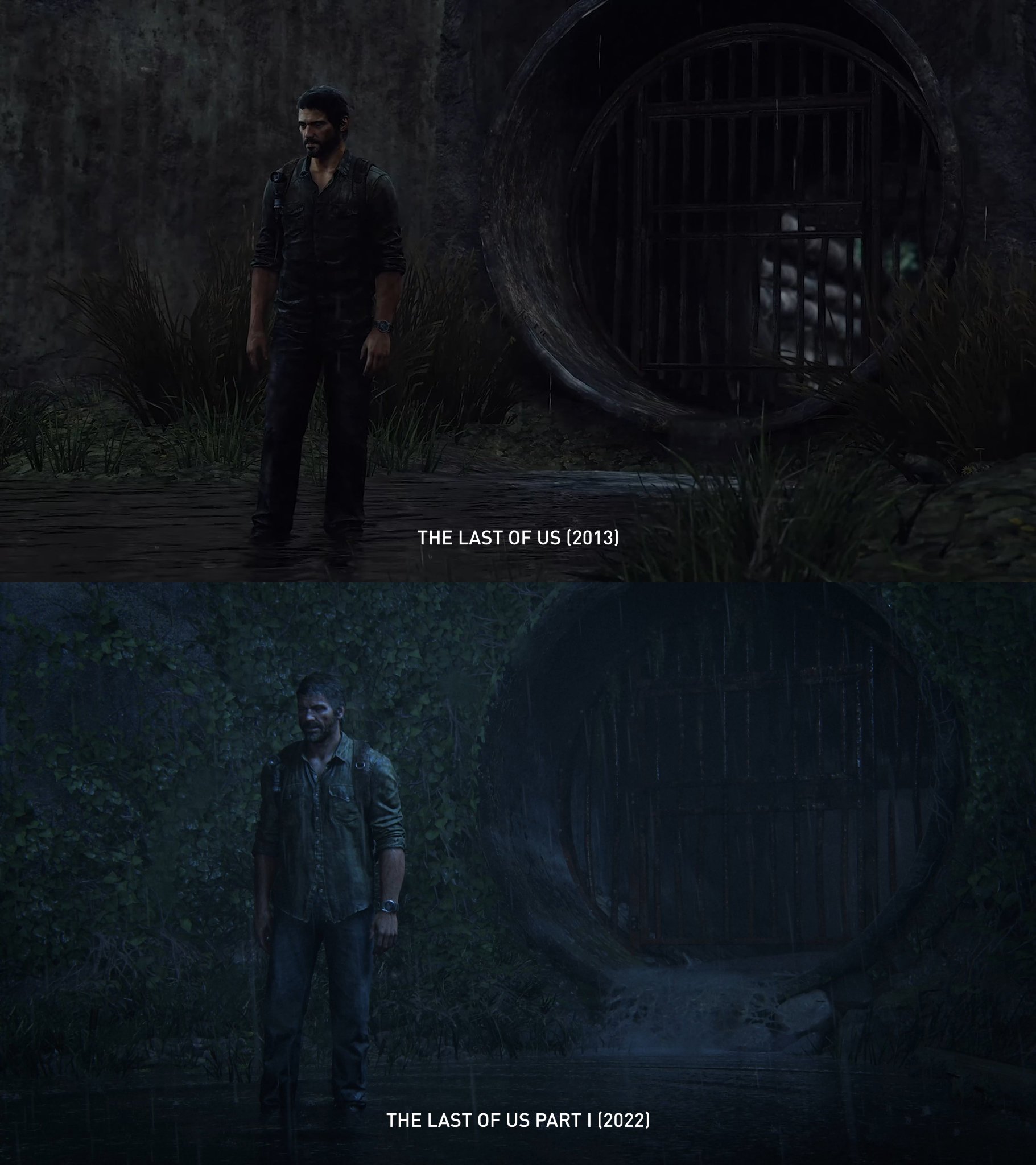 TLOU Remake Trailer Comparison