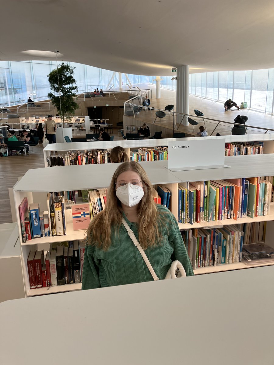 CEHS_global's tweet photo. Day 5 - Return to Helsinki and met at the Oodi Central Library for a book review assignment. Excellent discussion on observations of Finnish culture compared to what we learn about in the USA.
@TheOodie @UNL_CEHS #cehsisglobal https://t.co/XVLnoBJw27