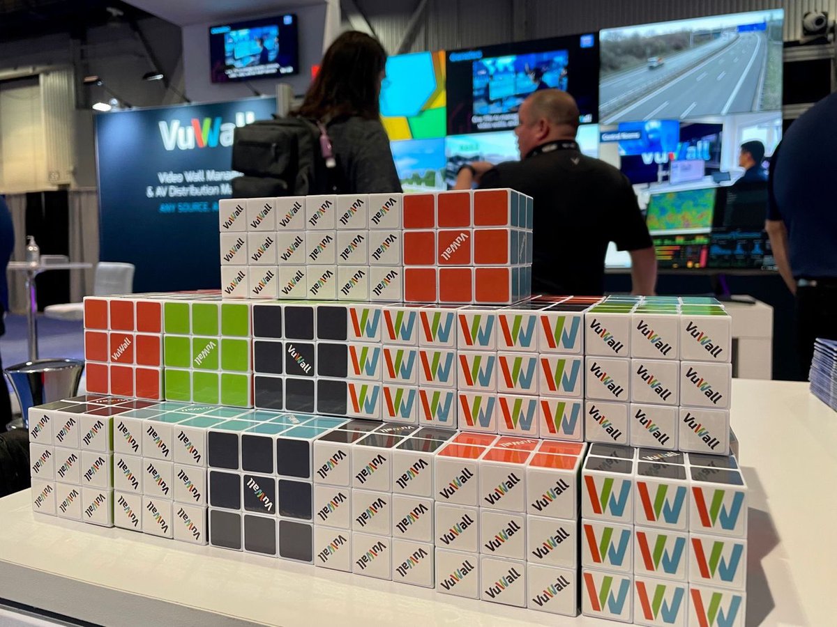 VuWall's tweet photo. Day 2 #infocomm packs the halls once again! Come by and see #vuwall in the North Hall at N1569. Pick up your bracelet for tonight’s #cocktail! Quantities are limited. https://t.co/OZ0M0JenEH