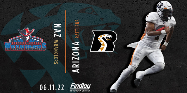 PREVIEW: The Arizona Rattlers will travel to Prescott Valley for a showdown between the top two teams in the west. 

With a win, the Rattlers clinch a 2022 playoff berth. 📊

Full story ➡️: ow.ly/qHWY50JtQRQ