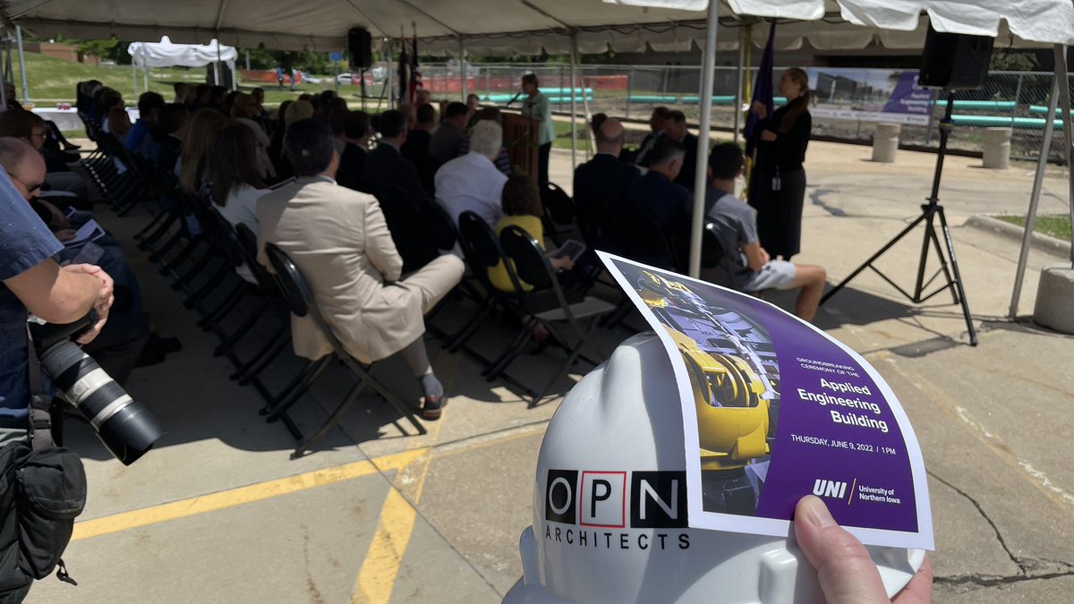 This has been a big portion of my professional world for the last few years!  Ground breaking for the Applied Engineering Building at the University of Northern Iowa!  <a href="/OPNArchitects/">OPN Architects</a>, great job to a great team!