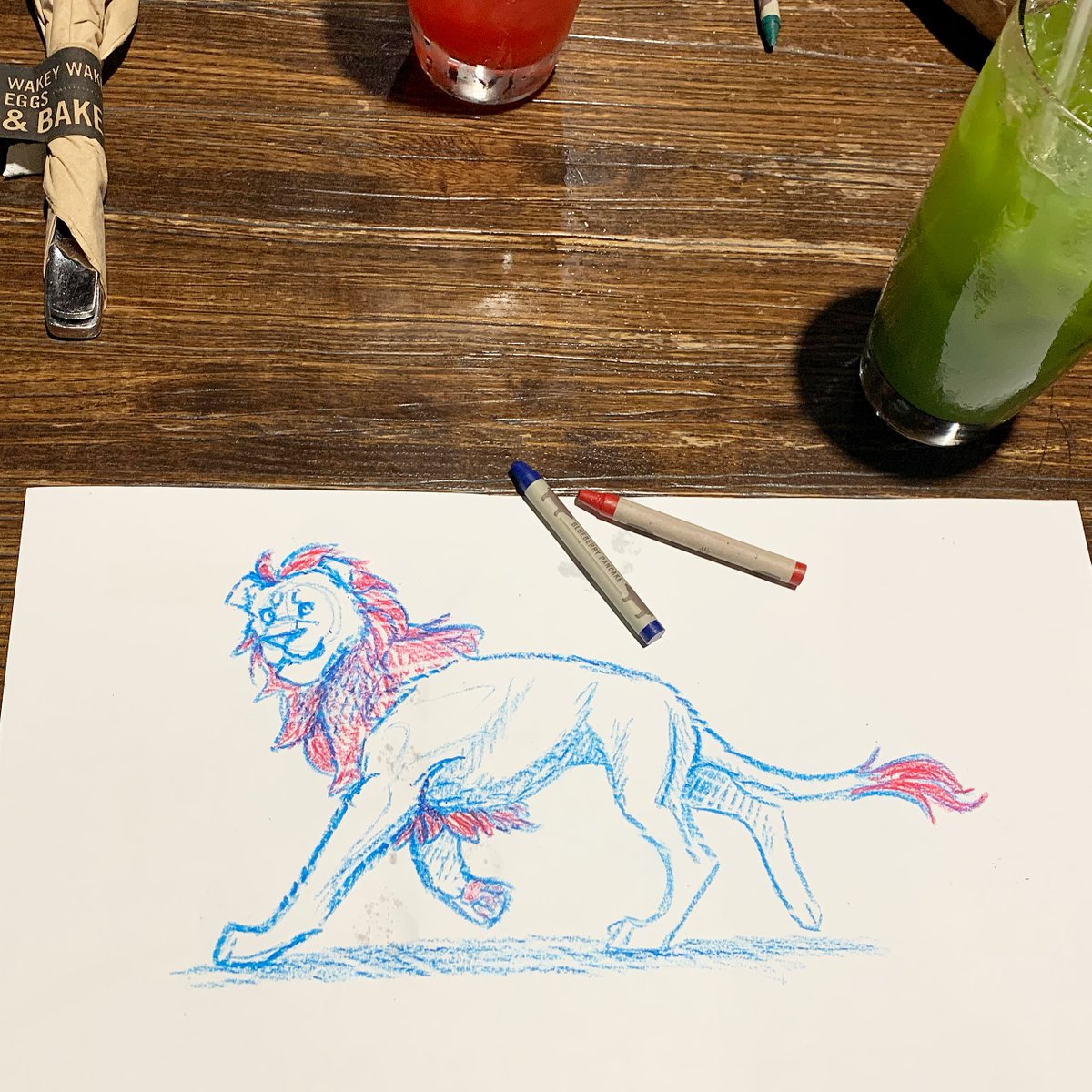 AliCreatesNfts's tweet image. It's the weekend! Happy Saturday everyone 🙌

Weekend challenge #MenuArt with restaurant crayons 😆

If you don't have plans to eat out, pick TWO or THREE crayons max, and show me what you've got!

#challenge #artistsontwitter