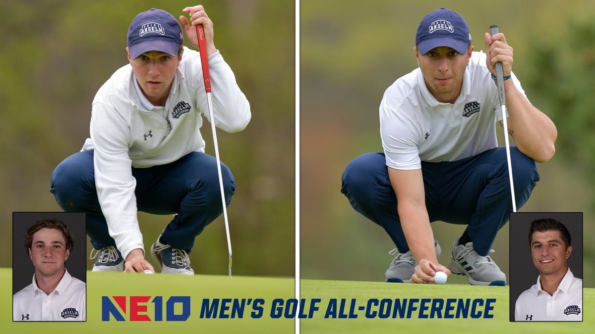 Drew Semons and James Henry (<a href="/STAHawksGolf/">Saint Anselm Men's Golf</a>) earned All-Conference honors from <a href="/TheNortheast10/">The NE10</a> on Thursday - RELEASE: saintanselmhawks.com/news/2022/6/9/… #HawksSoarHigher