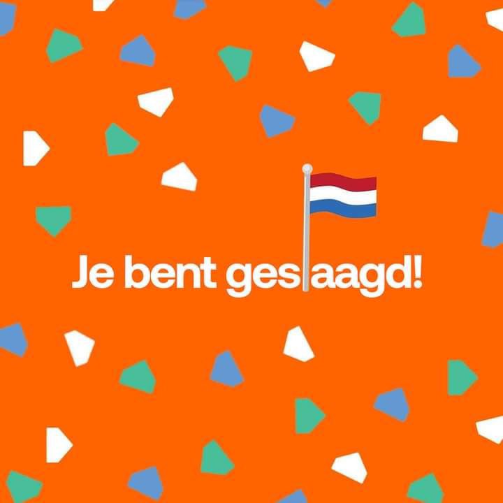Alle geslaagden, van harte gefeliciteerd! #geslaagd