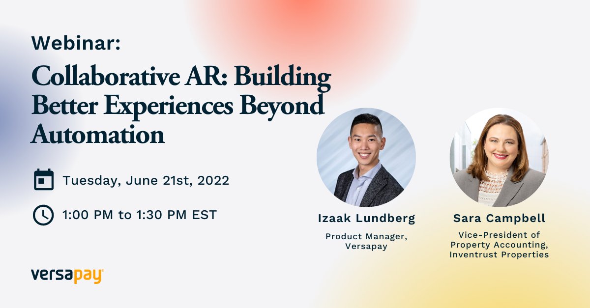 Every business wants to deliver better customer experiences. Yet very few recognize one clear opportunity to do just that: the billing &amp; payment process. Join us &amp; <a href="/InvenTrustProp/">InvenTrust Properties Corp. (IVT)</a> on June 21 to discuss creating payment experiences that customers enjoy: hubs.ly/Q01ddQg40