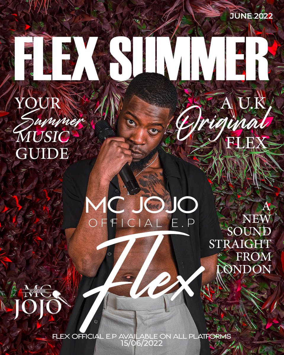 McJojo___'s tweet photo. Flex Official EP🎵
IT’S HERE 15.06.22 - MIDNIGHT 📆‼️
Pre-save now ! It would mean a lot if you could follow my socials, share & repost 😁🙌🏾🖤
#INSIDEEE #FLEXSUMMER🎤
https://t.co/SZPKf2yyNT https://t.co/MbvgDLKT4r