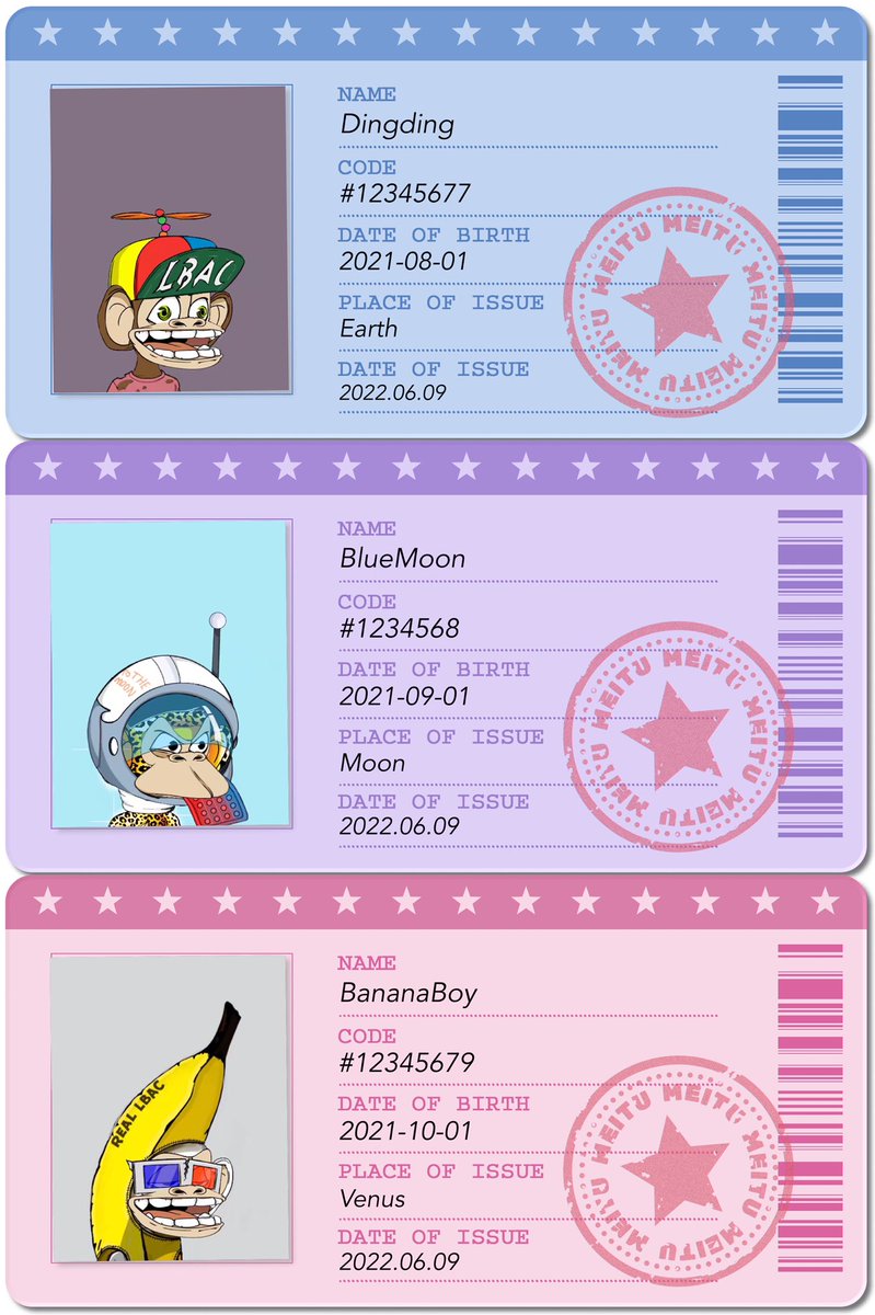 LbacParent's tweet photo. Eh🤔, these ID cards look promising! I am thrilled to collect them into my wallet a while ago! @LilBabyApeClub it’s promising project, let’s continue rocking the bear market #shapefuture #lilbabyapeclub #LBAC https://t.co/I53FvQYw9X