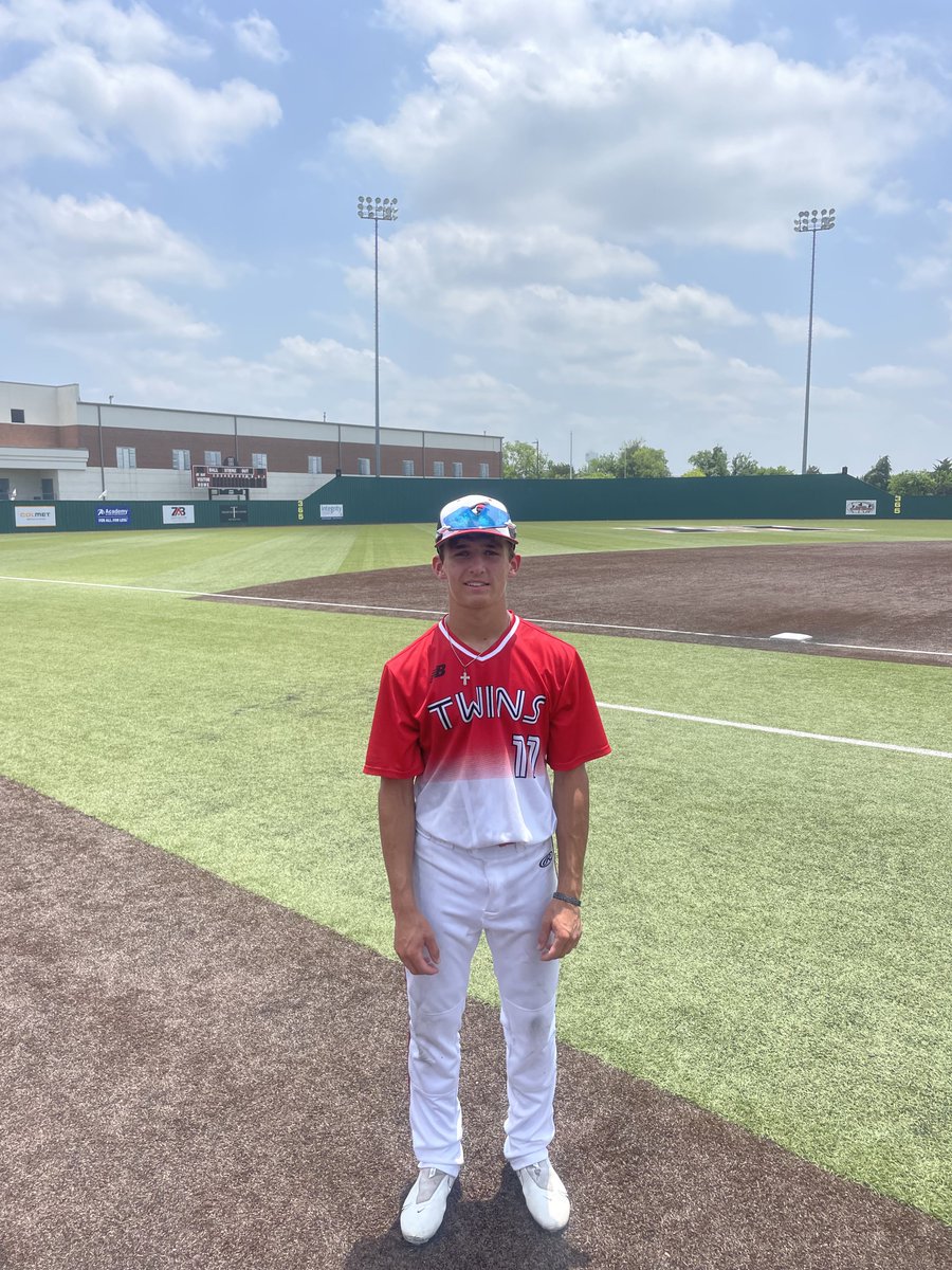 FiveToolTexas's tweet photo. #NTXClassic F: @DFWTwins 16U Red 6, Dallas Spin Smith 3
PoG: @TuckerHowell_8 3-3, 3B, 3 RBI
Pitcher: @landonbedwell_ 5 IP, 8K, 2 ER https://t.co/vYWKfKHCZ8