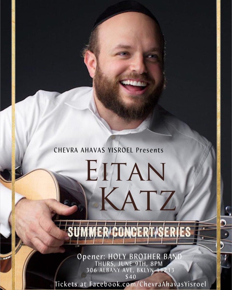 Tonight at Chevra Ahavas Yisroel in Crown Heights!!

checkout.square.site/buy/J52WABC5Y3…