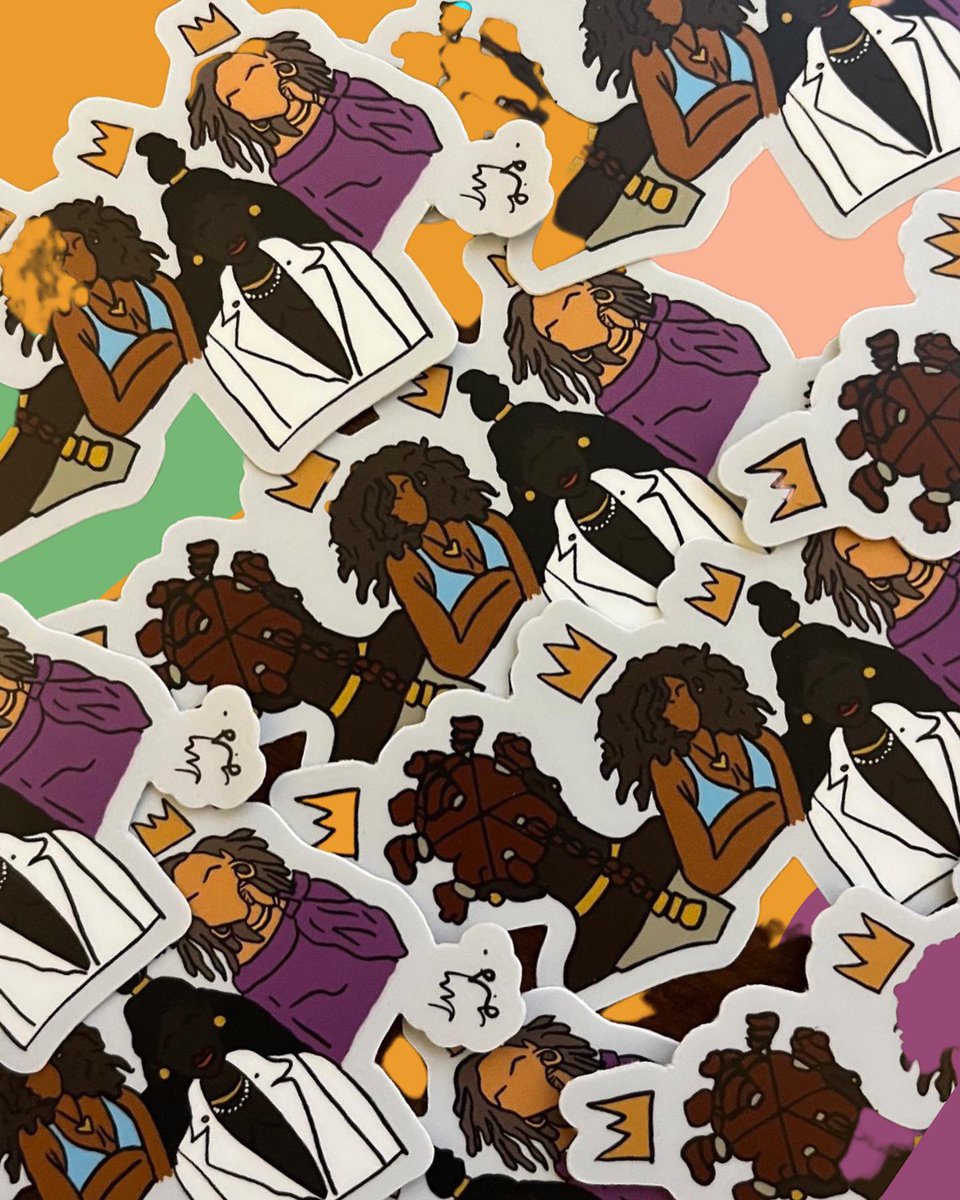 justdesigns_llc's tweet photo. “Girlfriends” stickers now available in my Etsy shop! Link in bio for purchase. 

⚪️

⚪️

#resin #resinartist #fyp #viral #blackownedbusiness #womanownedbusiness #creative #creatives #creativity #artists #artistsupport #stickers #blackgirlmagic #queen #queenshit #queens #crown https://t.co/vXbo5f0zjW