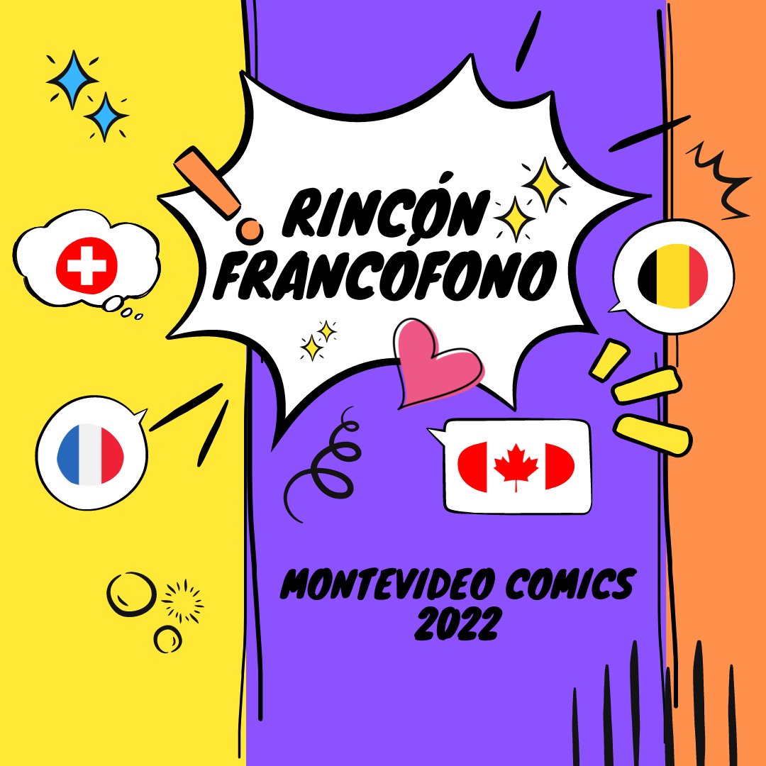 FranceenUruguay's tweet photo. Este fin de semana, las embajadas de 🇧🇪 🇨🇦 🇫🇷 y 🇨🇭 los invitan a visitar el "Rincón Francófono" en @MVDComics. 

Se ofrecerán varias actividades y encuentros con los artistas francófonos Troubs 🇫🇷, @S_Marguerite 🇨🇦 y @JKhodl 🇨🇭. 

Mas informaciones: https://t.co/FM4xGk9EEg https://t.co/v7O3H9PbFv