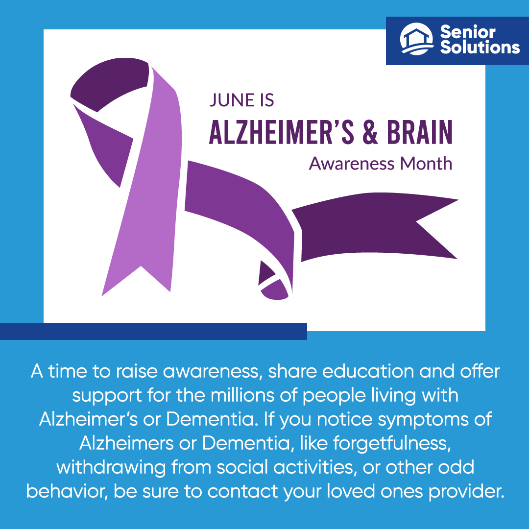 SSCares247's tweet photo. Did you know that June is Alzheimer's and Brain Awareness Month? https://t.co/JTK6ahcGjt
