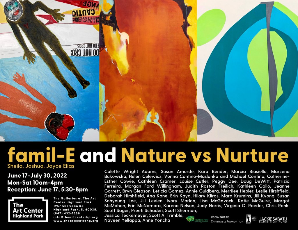 SAVE THE DATE: 'famil-E and Nature vs Nurture' opening next week, 6/17, 5:30-8pm!

6/17-7/30
M-Sat 10am-4pm
Reception: 6/17, 5:30-8pm

Artists' works explore the question whether artistic ability is genetically inherited or developed in the familial environment

#art #gallery