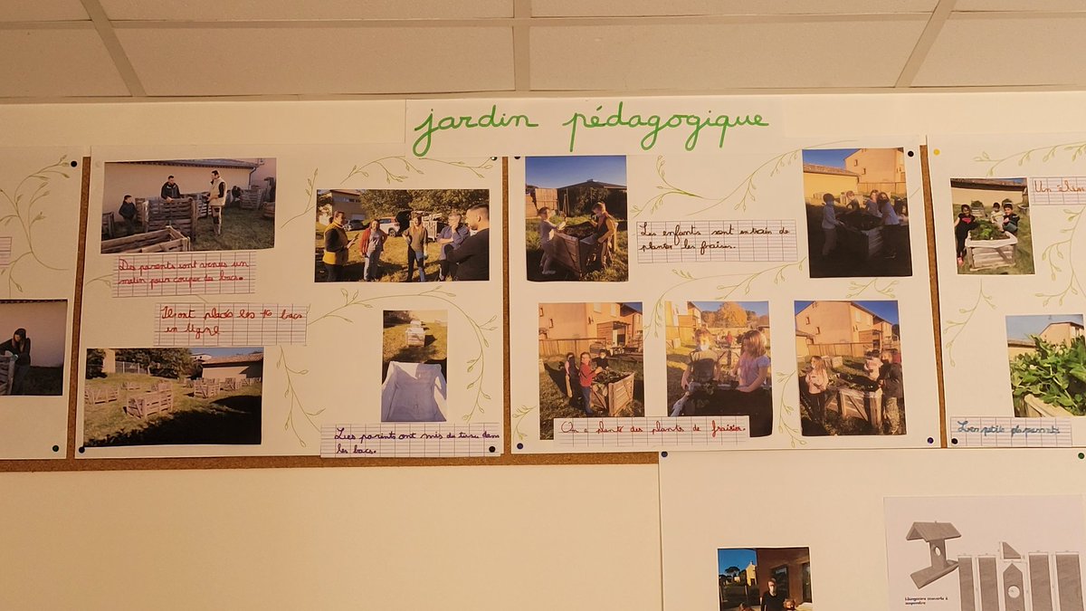 coordnatocce's tweet photo. #ecocoop les visites se sont poursuivies l'après-midi. De nouvelles rencontres et découvertes de manières de s'approprier l'action. Installation de mangeoires et hôtels à insectes - création d'un jardin avec l'aide des parents et d'un jardinier bénévole. Fort partenariat👏👏 https://t.co/lz6PHJHUJQ