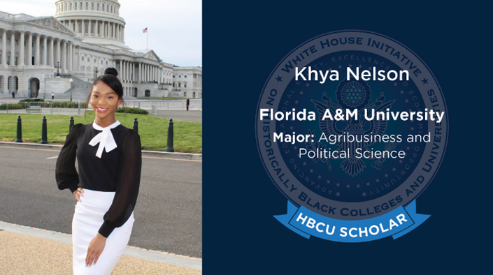 WHI_HBCUs's tweet photo. Congratulations, Khya Nelson, @FAMU_1887 https://t.co/CQbg6rqFml