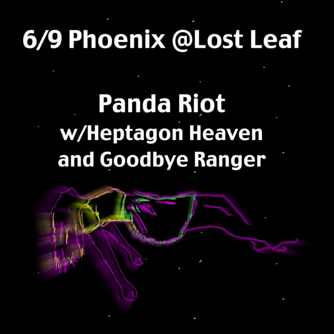 TheLostLeaf's tweet photo. FREE SHOW TONIGHT!
Panda Riot
Heptagon Heaven
Goodbye Ranger
Starts at 9PM.
#aznightlife #freeshow #thelostleaf #lostleafphx #lostleafaz #dtphx #downtownphoenix #rooseveltrowartsdistrict #rooseveltrowphx #phxbars #livemusicphx #livemusicphoenix #livemusicaz #arizonalocal https://t.co/9th2rTX2FT