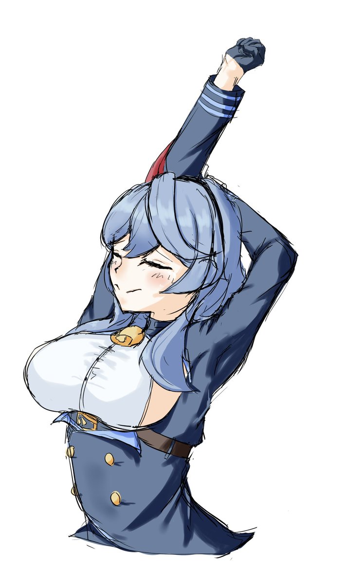 アコ 落書き 背伸びアコ ブルアカ ブルーアーカイブ 鳥の巣のイラスト