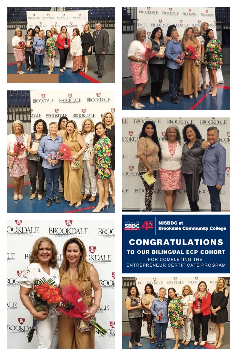 A HUGE CONGRATULATIONS is in order! 🎉

Our most recent Bilingual Entrepreneur Certificate Program cohort took part in <a href="/BrookdaleCCNews/">BrookdaleCC</a> CPS Ceremony to commemorate completing their certificate program!

#njsbdc #smallbusiness #asbdc #sba #rbs #bac #brookdalecc #mosbdc #nj #njbiz