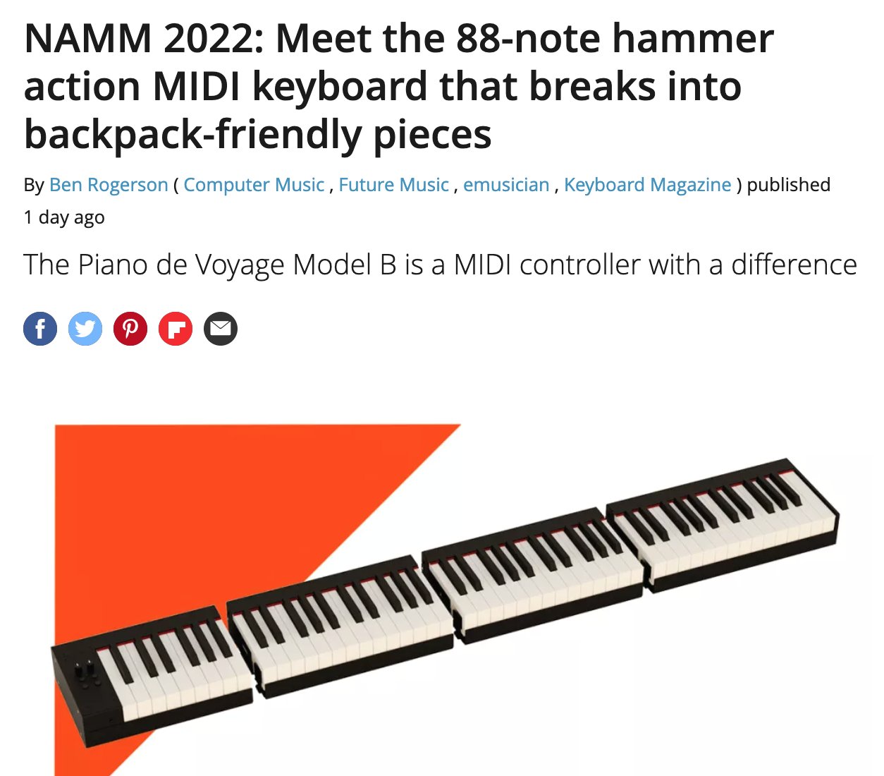 Piano de Voyage, le piano portable